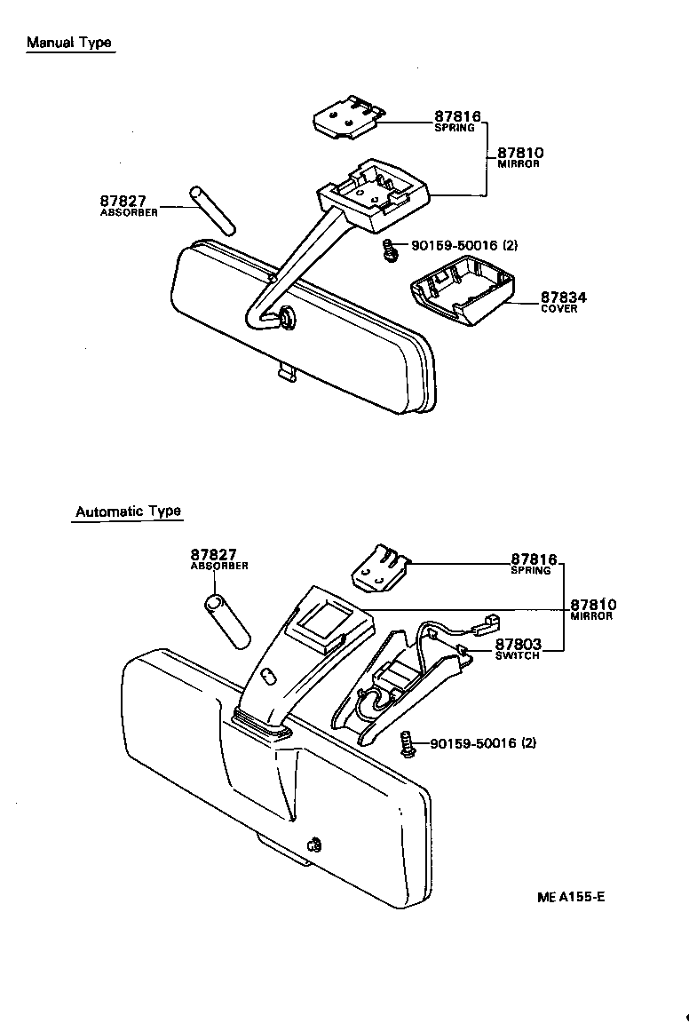 87803-22010-06 SWITCH SUB-ASSY, INNER MIRROR product image