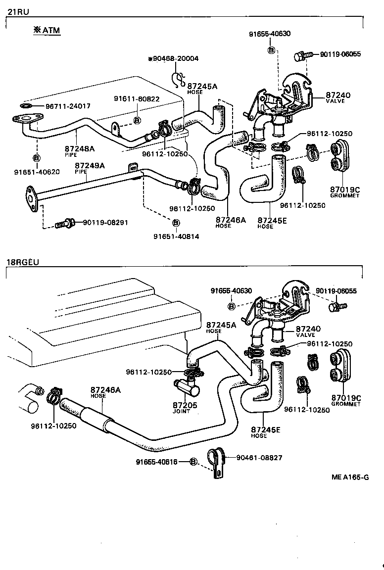88670-22010 VALVE ASSY, HEATER WATER product image