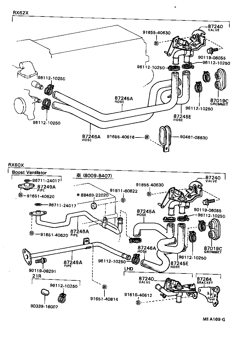 87208-22030 PIPE, HEATER WATER OUTLET, A product image