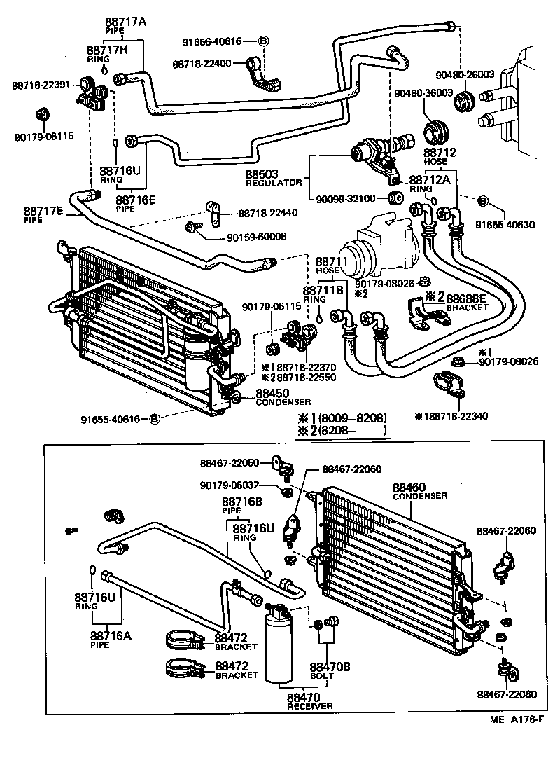 Toyota 88460-22210 CONDENSER ASSY, COOLER