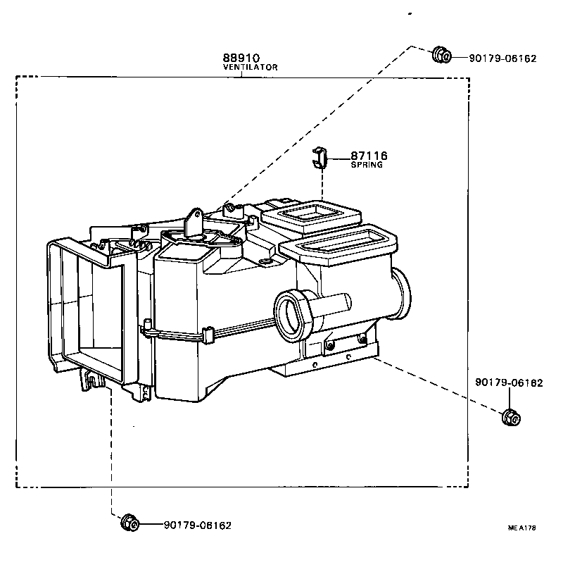 87107-22110 UNIT SUB-ASSY, HEATER RADIATOR product image