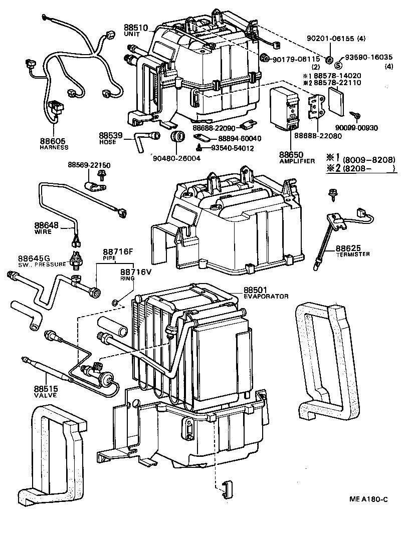 88510-22170 UNIT ASSY, COOLER product image