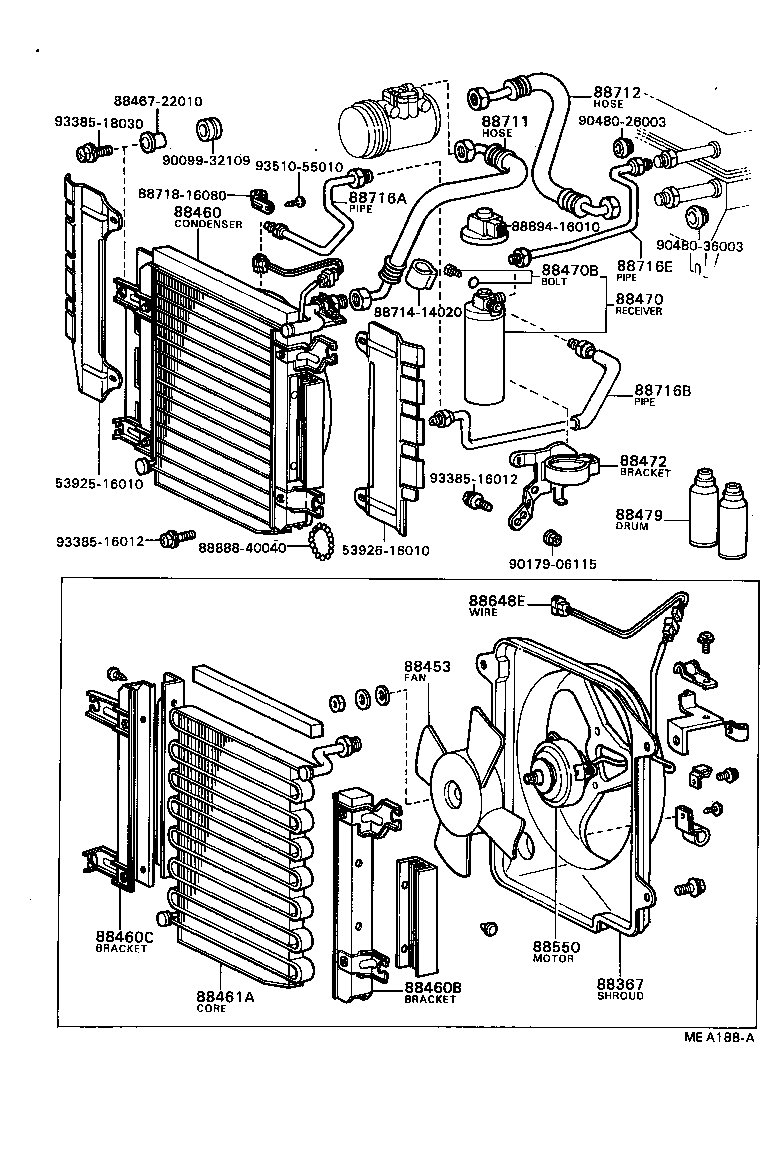 16361-28010 FAN, COOLING (FOR CONDENSER) product image