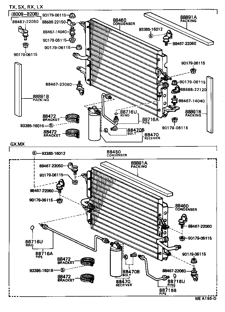 88711-22280 HOSE, COOLER REFRIGERANT DISCHARGE, NO.1 product image