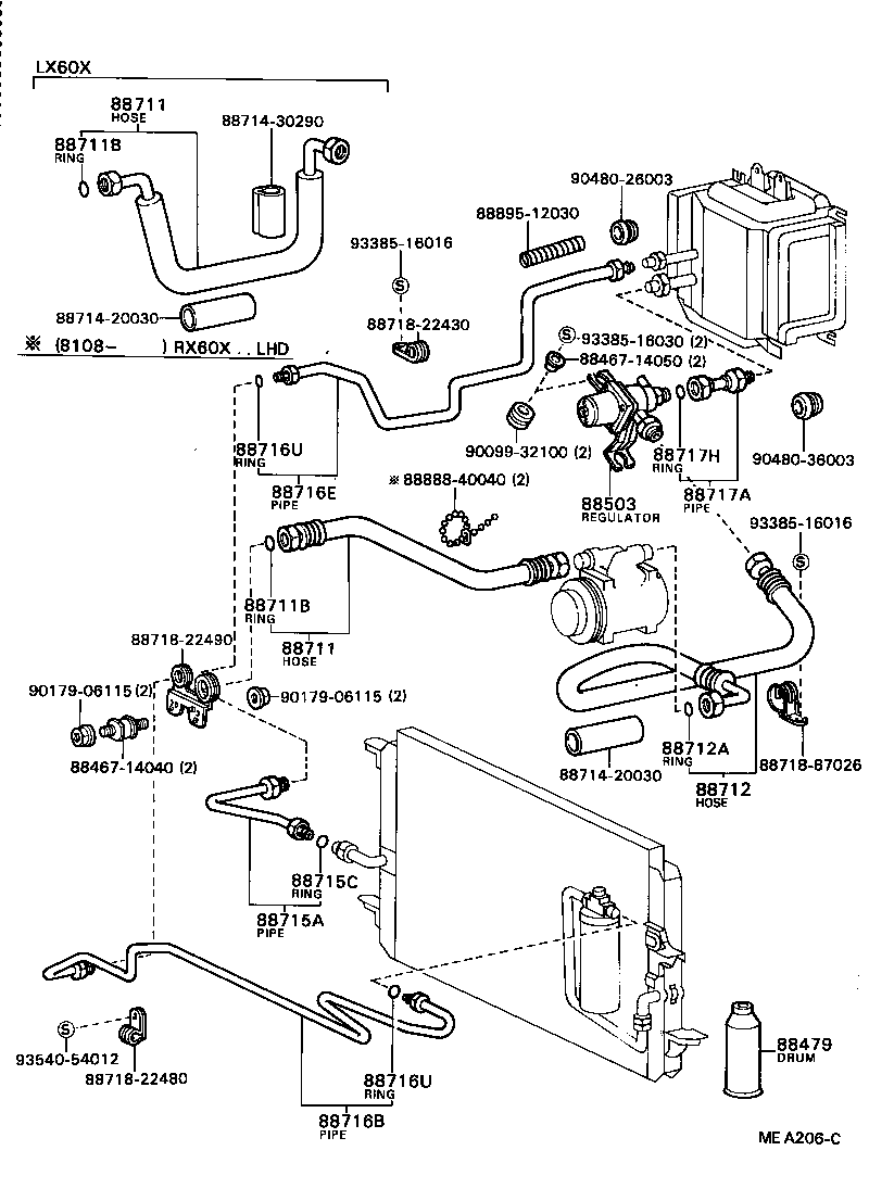 88503-22110 REGULATOR ASSY, PRESSURE product image