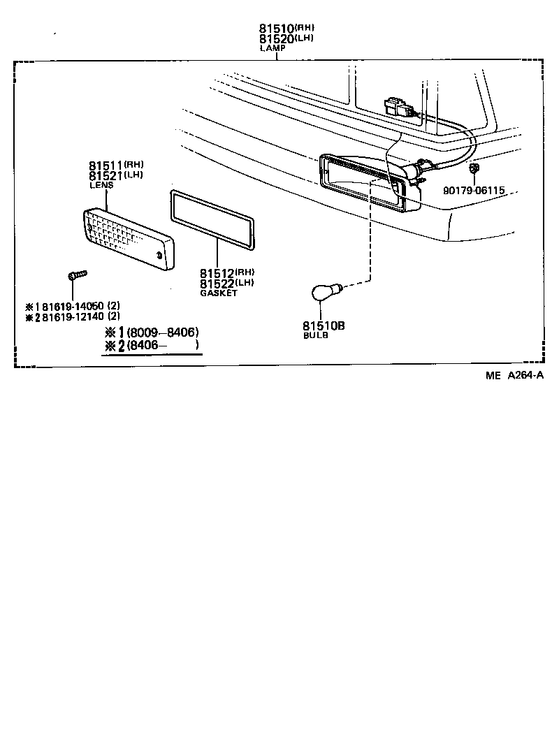 Toyota 81520-29656 LAMP ASSY, FRONT TURN SIGNAL, LH