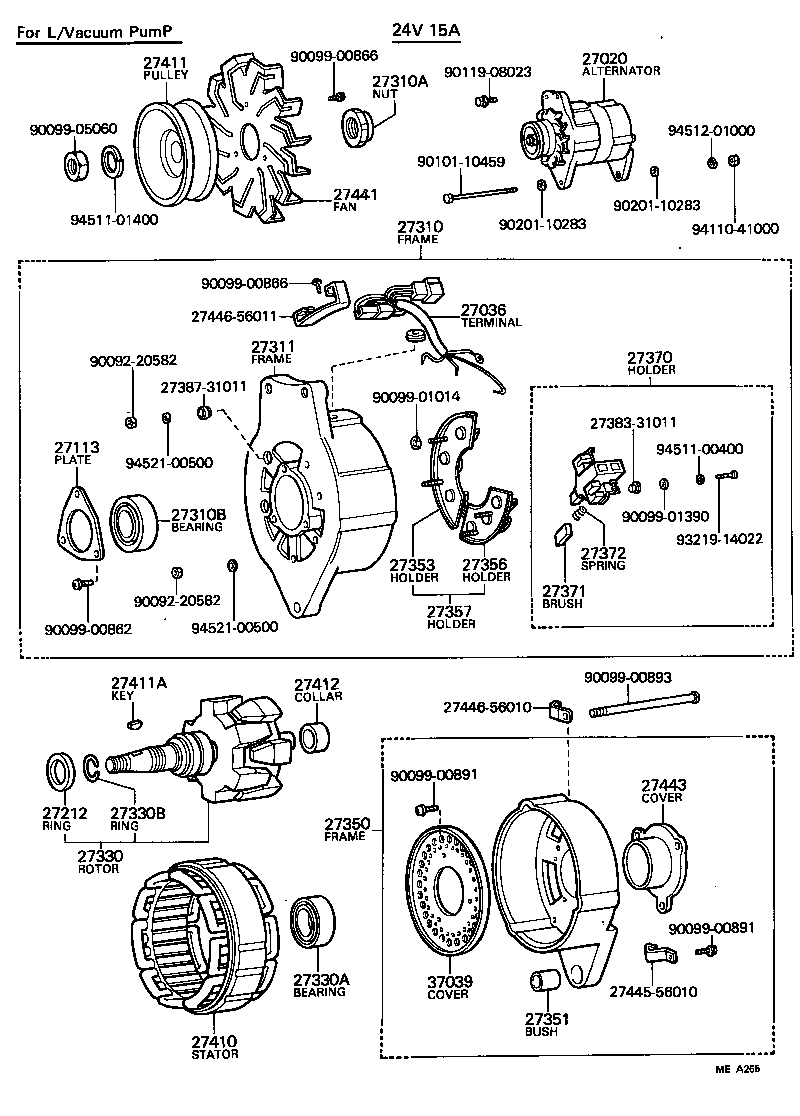 90099-02204 FELT(FOR ALTERNATOR DRIVE END FRAME) product image
