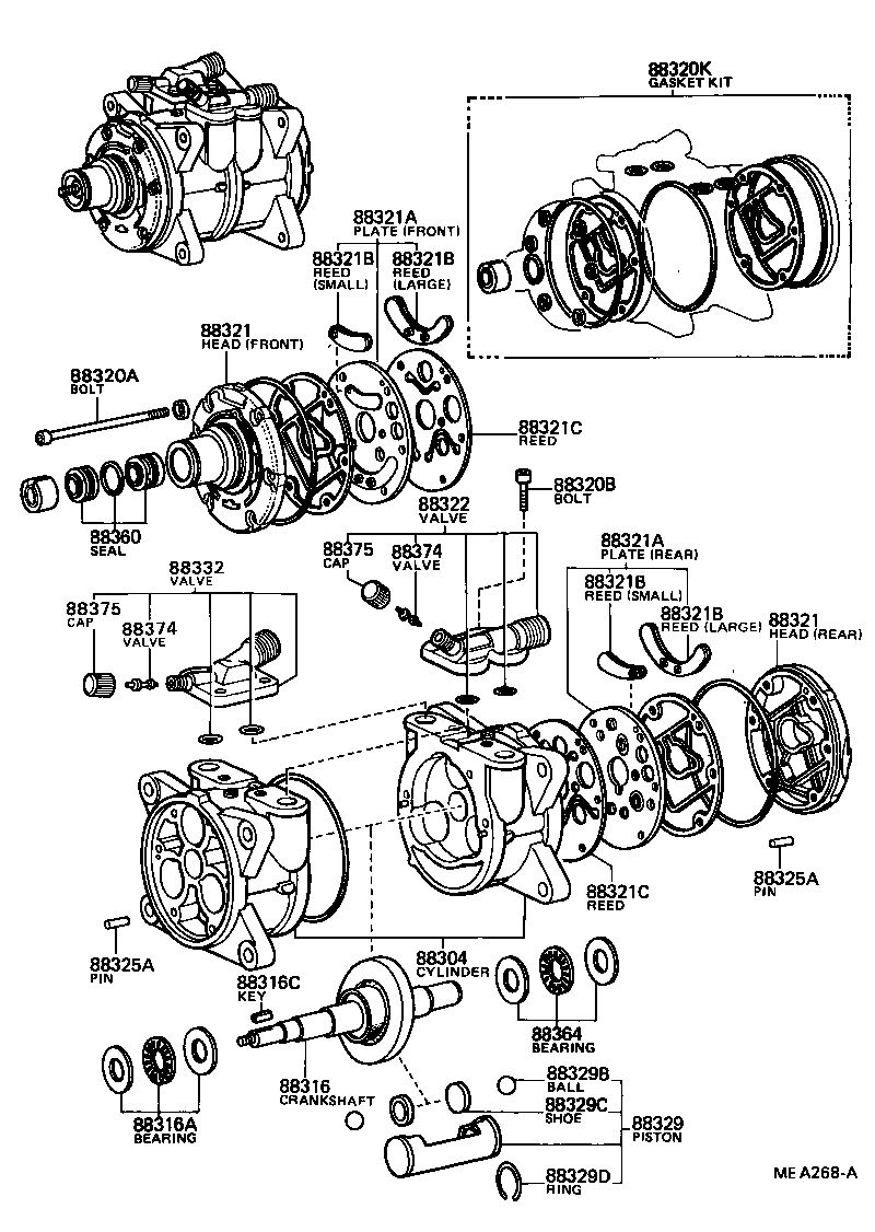 88441-22030 PULLEY, COOLER COMPRESSOR IDLE product image