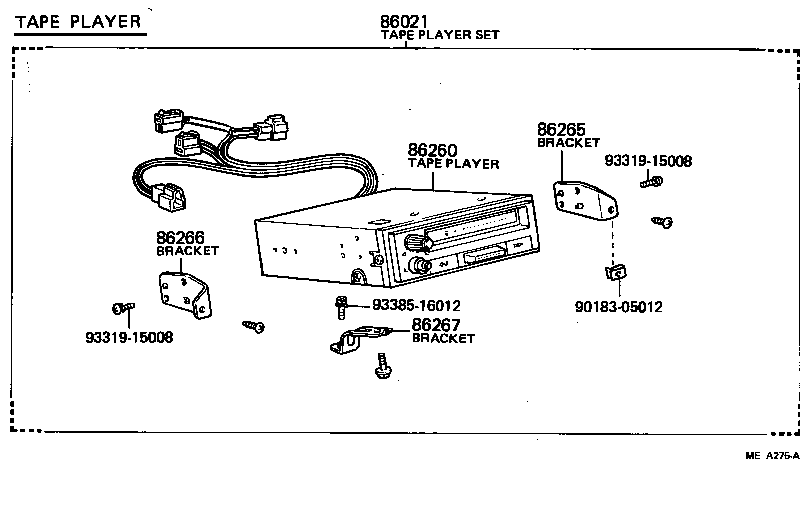 82028-95700 WIRE, STEREO COMPONENT, NO.1 product image