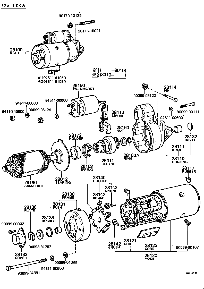 28150-44030 SWITCH ASSY, MAGNET STARTER product image