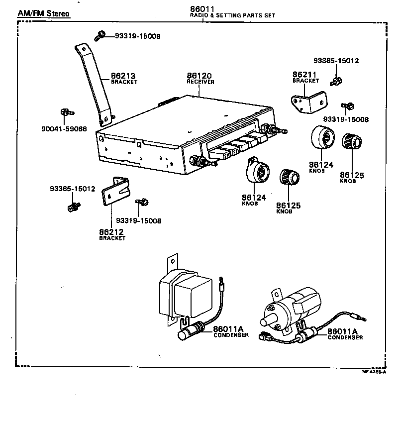 86265-87005 BRACKET, STEREO COMPONENT, NO.2 product image