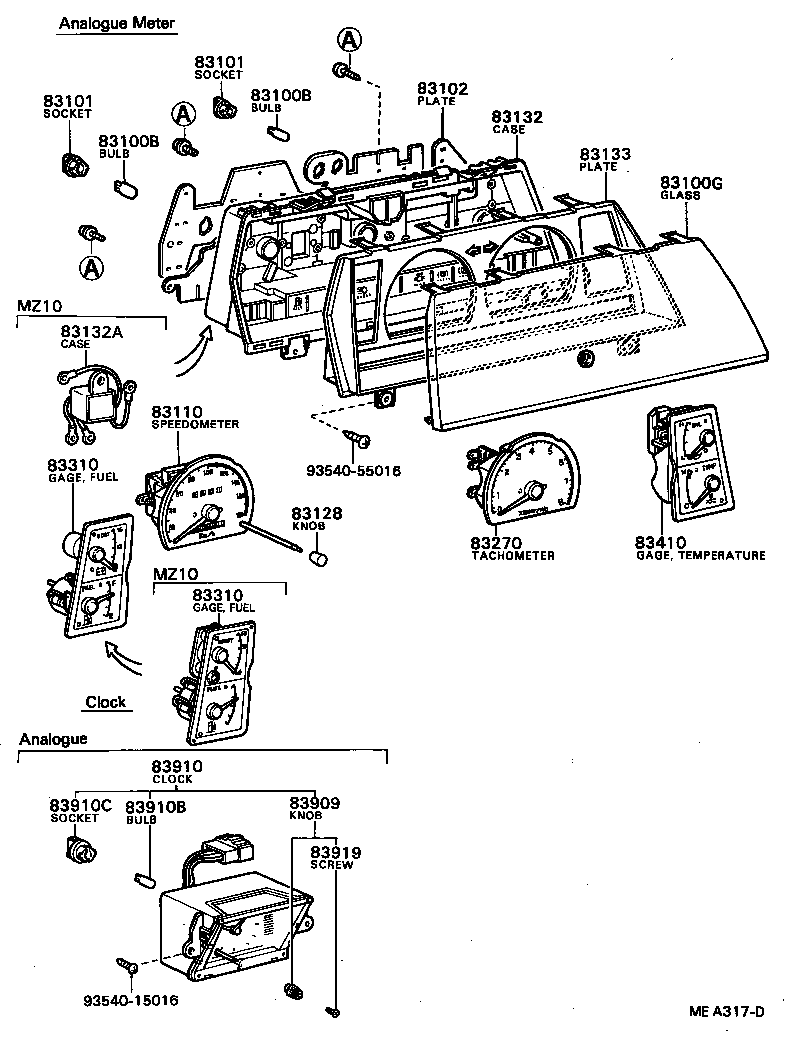 83131-24090 DIAL, METER, NO.1 product image