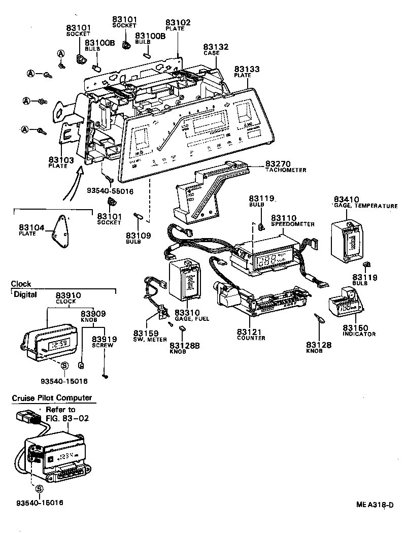 83131-24090 DIAL, METER, NO.1 product image
