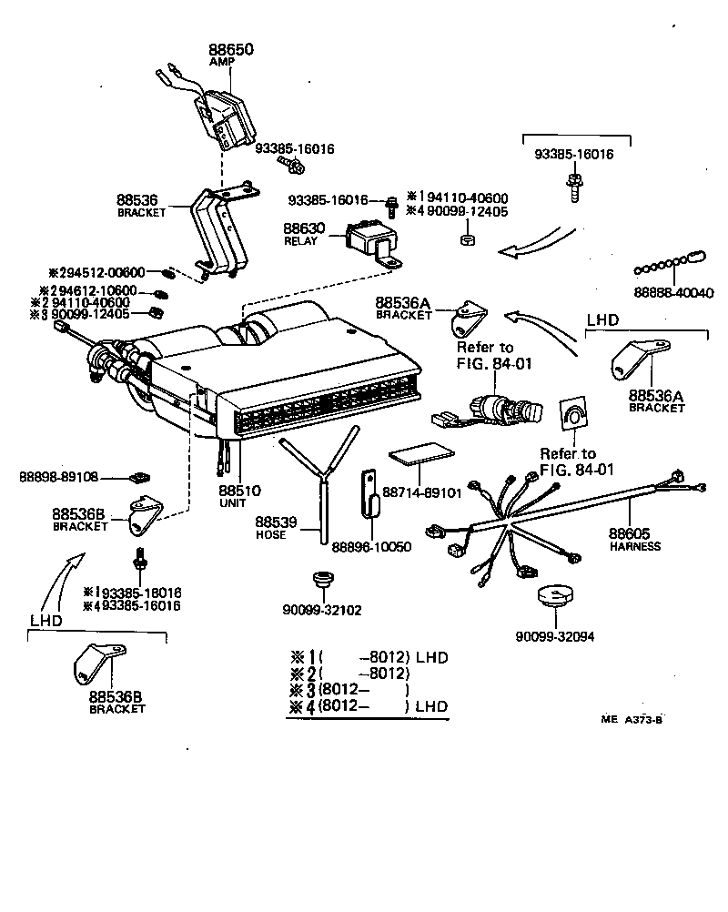 88536-90700 BRACKET, COOLING UNIT, NO.2 product image