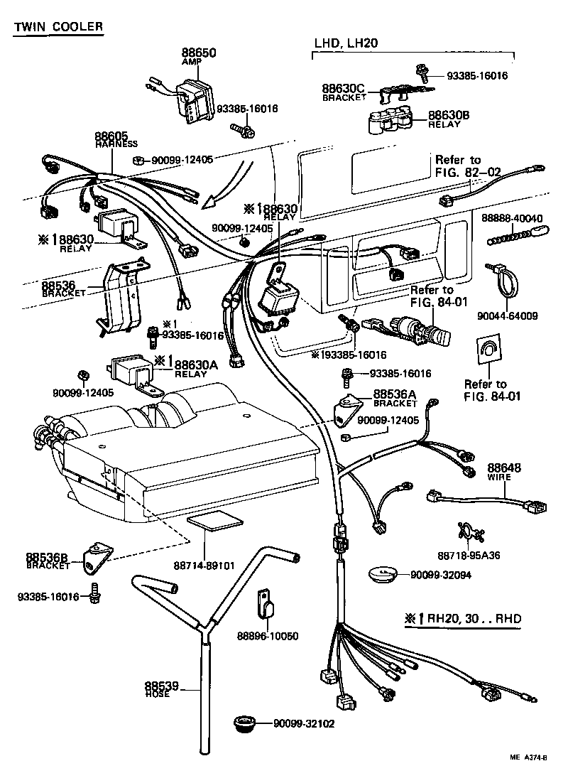 88536-90700 BRACKET, COOLING UNIT, NO.2 product image