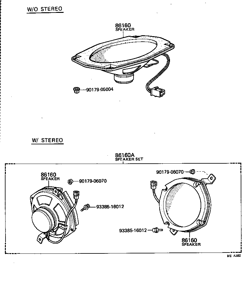86160-10140 SPEAKER ASSY, FRONT NO.1 product image