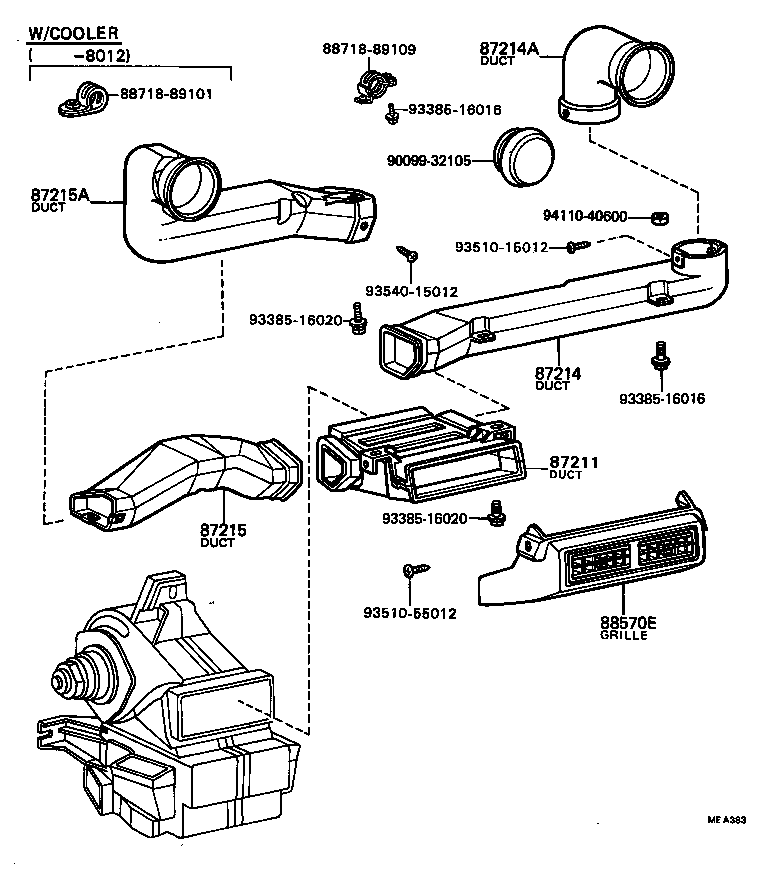 55910-89111 CONTROL ASSY, HEATER OR BOOST VENTILATOR product image