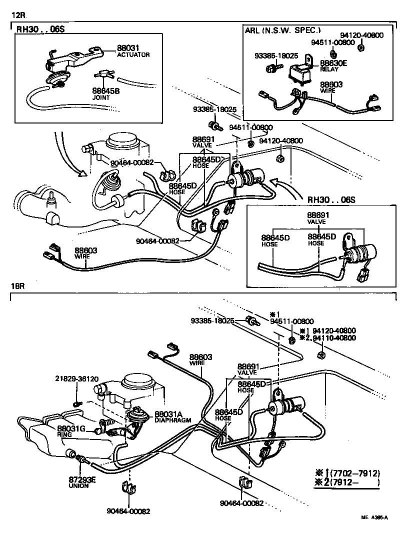 88648-95A02 WIRE, IDLE UP DEVICE product image