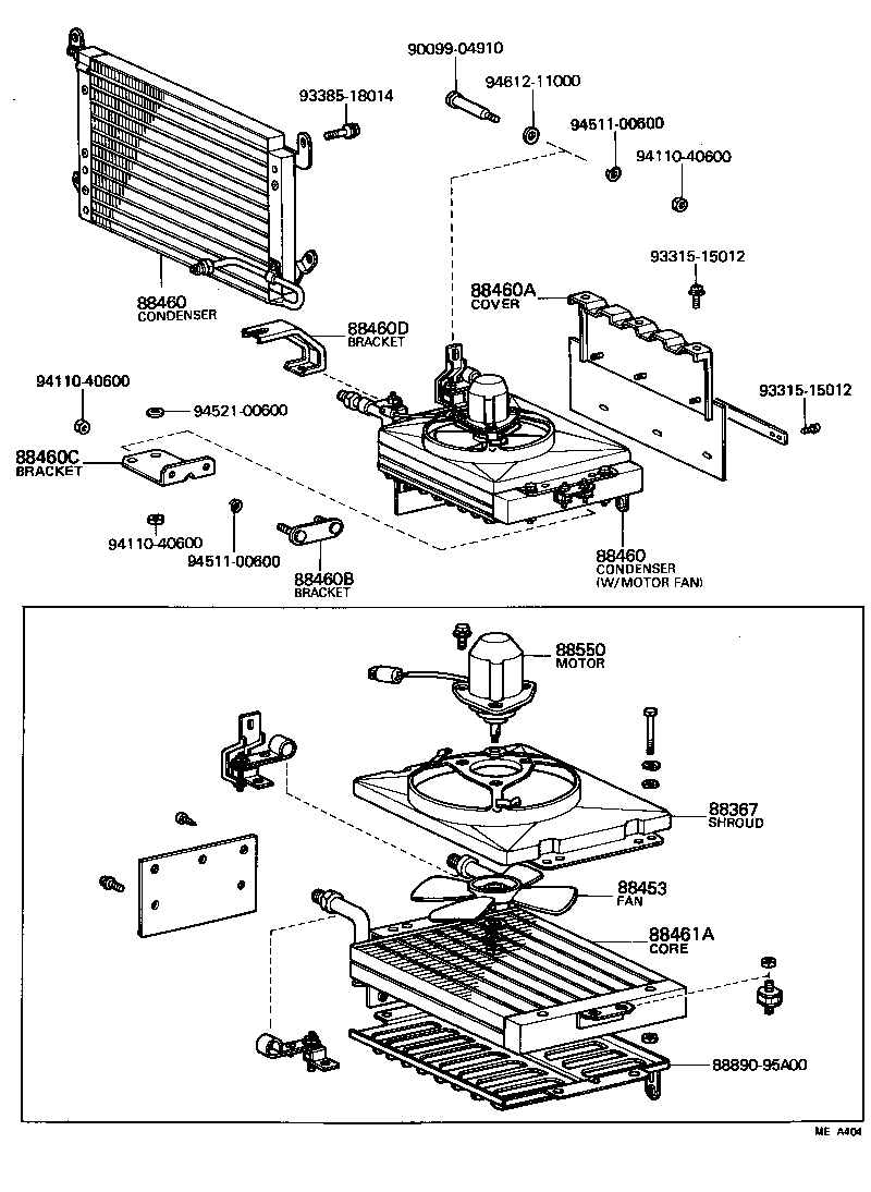 88453-95A00 FAN, COOLING (FOR CONDENSER) product image
