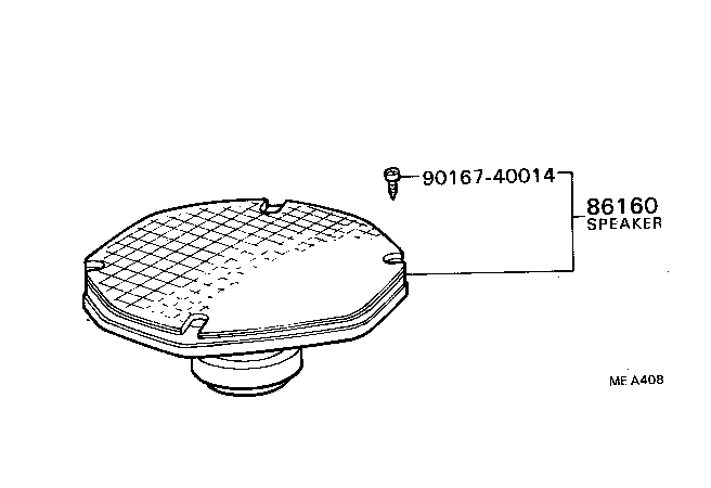 86160-19125 SPEAKER ASSY, FRONT NO.1 product image