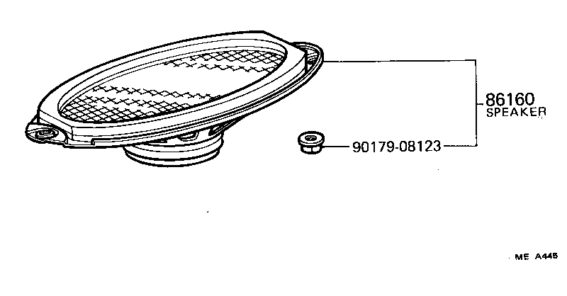 86160-95012 SPEAKER ASSY, FRONT NO.1 product image