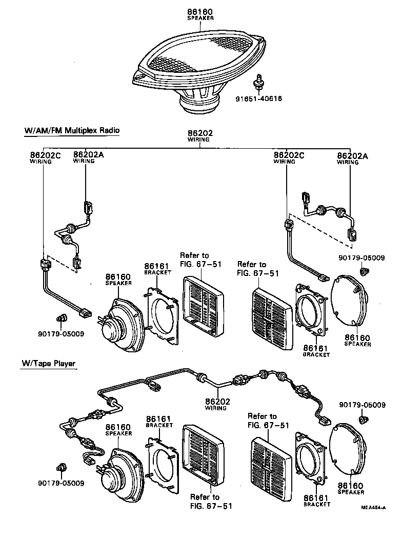 86160-89107 SPEAKER ASSY, FRONT NO.1 product image