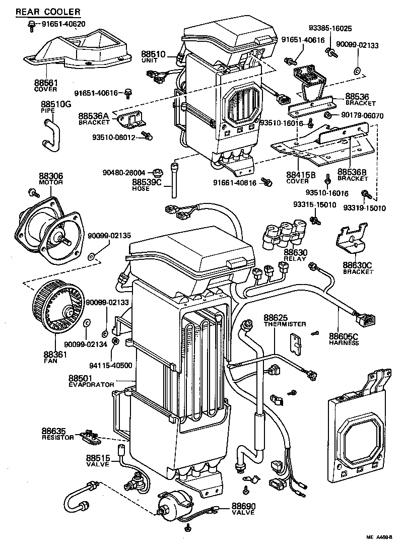 88605-95705 HARNESS SUB-ASSY, COOLER WIRING, NO.1 product image