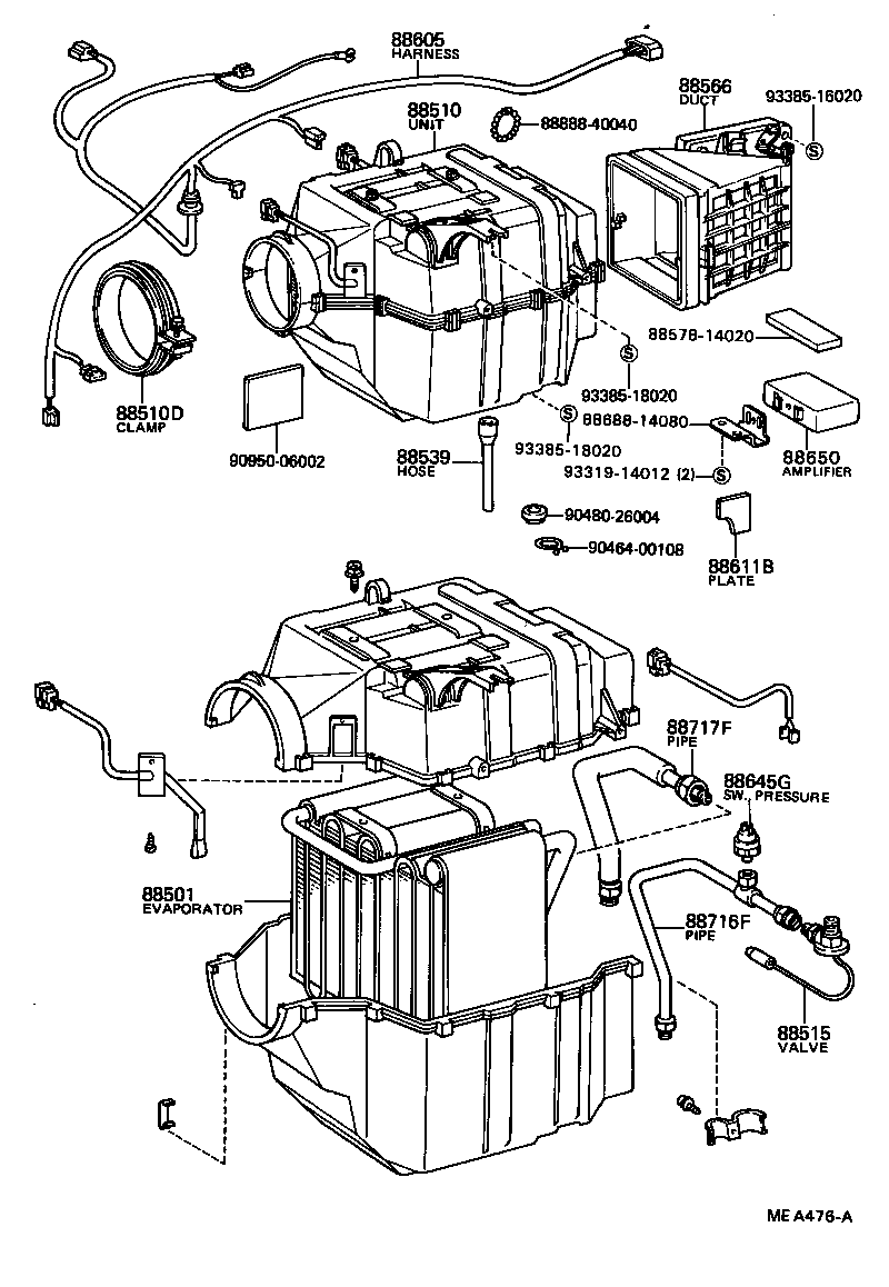 88539-95704 HOSE, COOLER UNIT DRAIN, NO.1 product image
