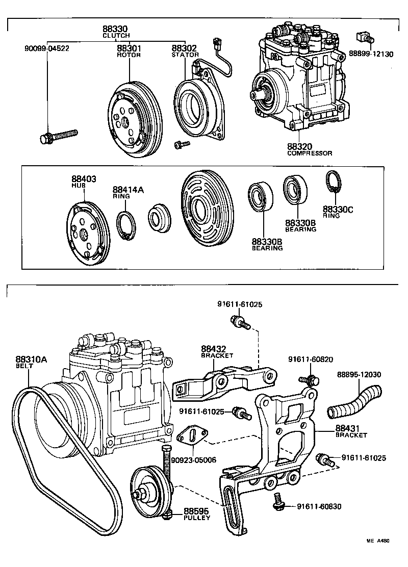 88320-28050 COMPRESSOR ASSY, COOLER product image