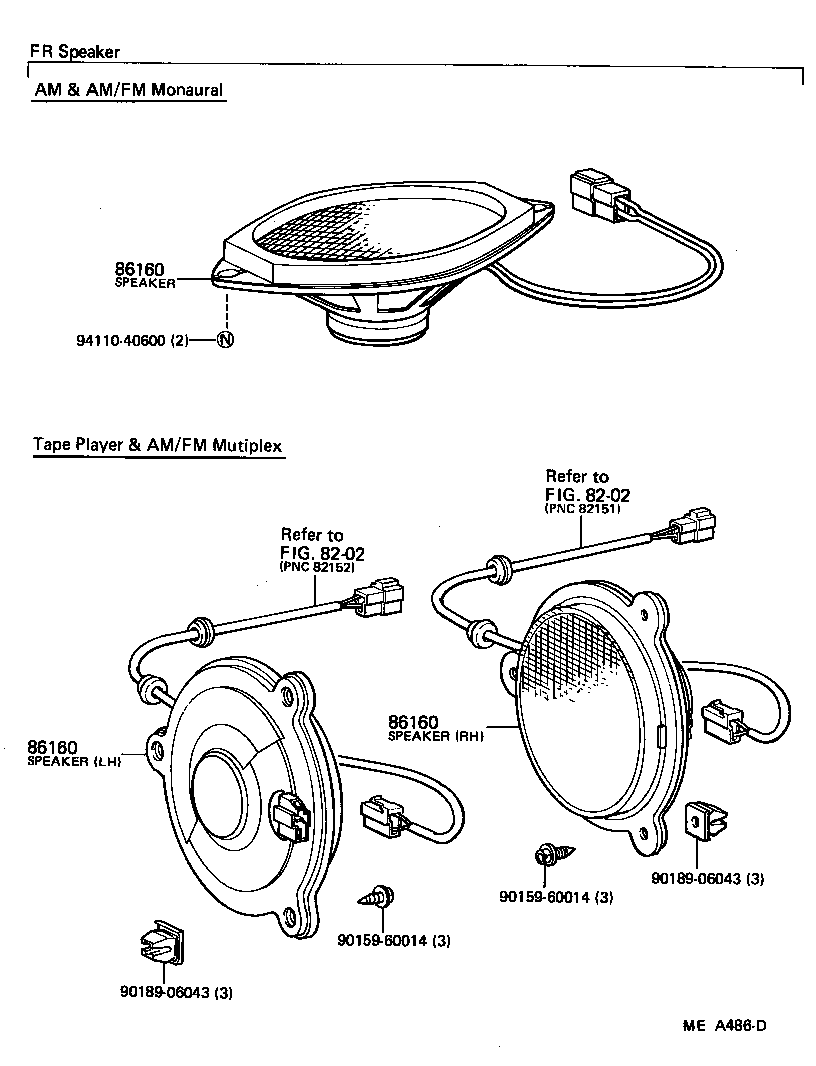 86160-90A03 SPEAKER ASSY, QUARTER SIDE product image