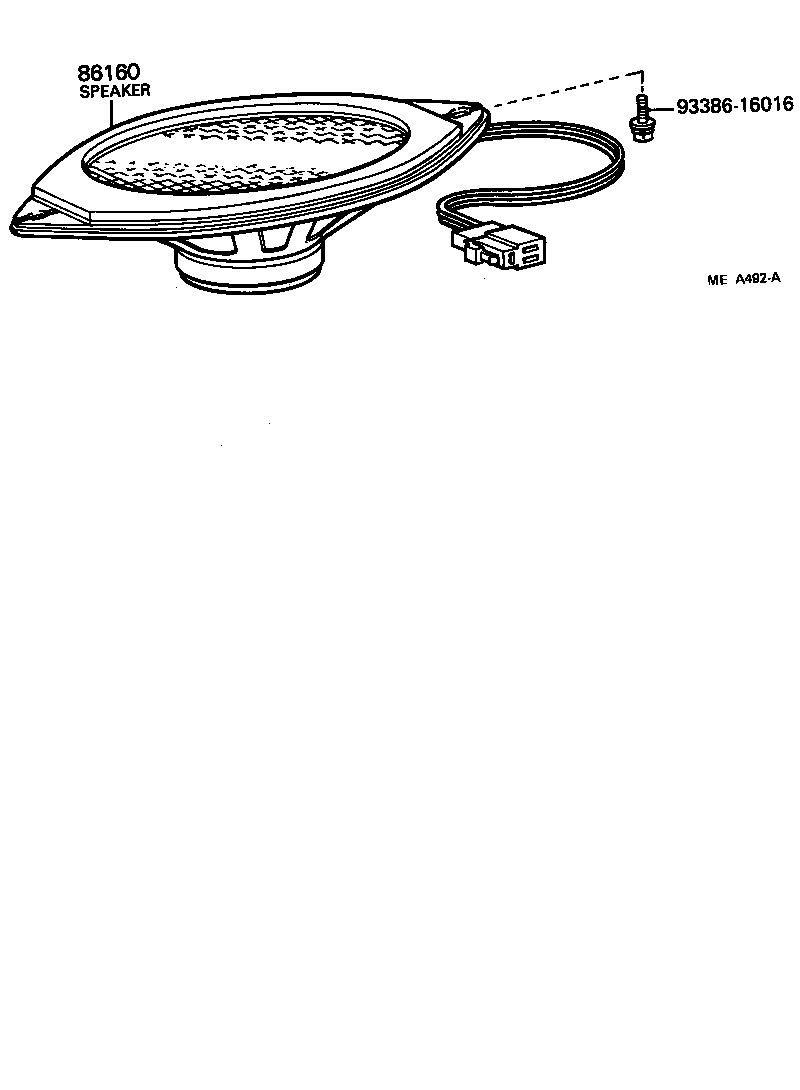 86160-95A00 SPEAKER ASSY, FRONT NO.1 product image