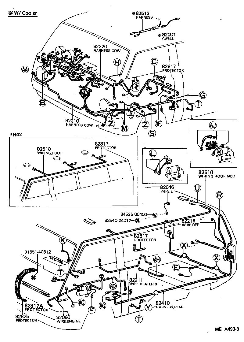 83712-95A00 PROTECTOR, WIRING HARNESS, NO.1 product image