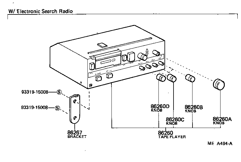 86120-30410 RECEIVER ASSY, RADIO product image