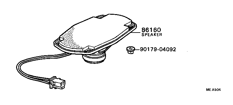 86160-10020 SPEAKER ASSY, FRONT NO.1 product image
