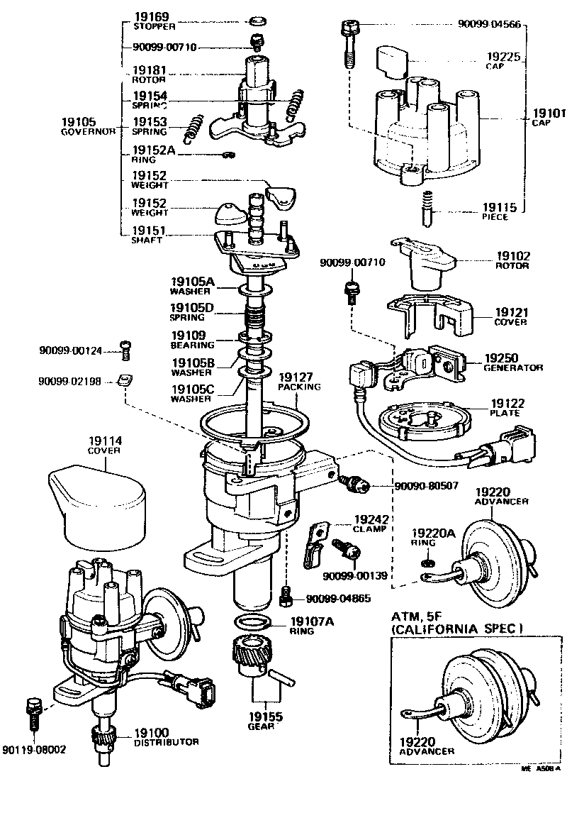19114-45020 COVER, WATER PROOF(FOR DISTRIBUTOR) product image
