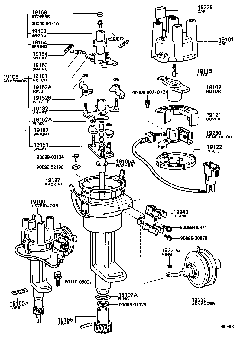 19127-52050 PACKING, DUST PROOF product image