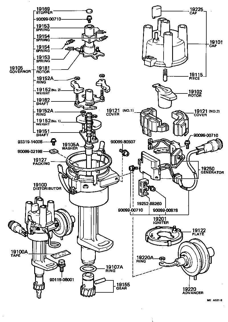 19105-13011 GOVERNOR SUB-ASSY product image