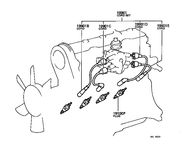19944-35010 PLATE, RESISTIVE CORD CLAMP SUPPORT, NO.2 product image