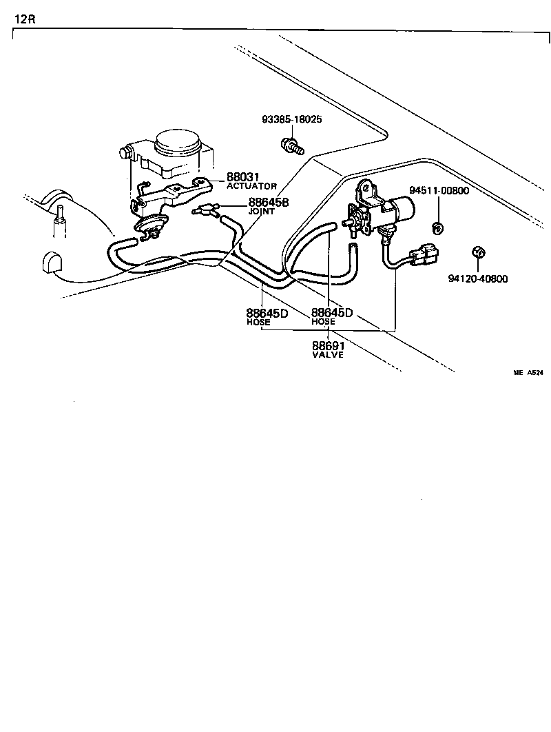 88648-95A02 WIRE, IDLE UP DEVICE product image