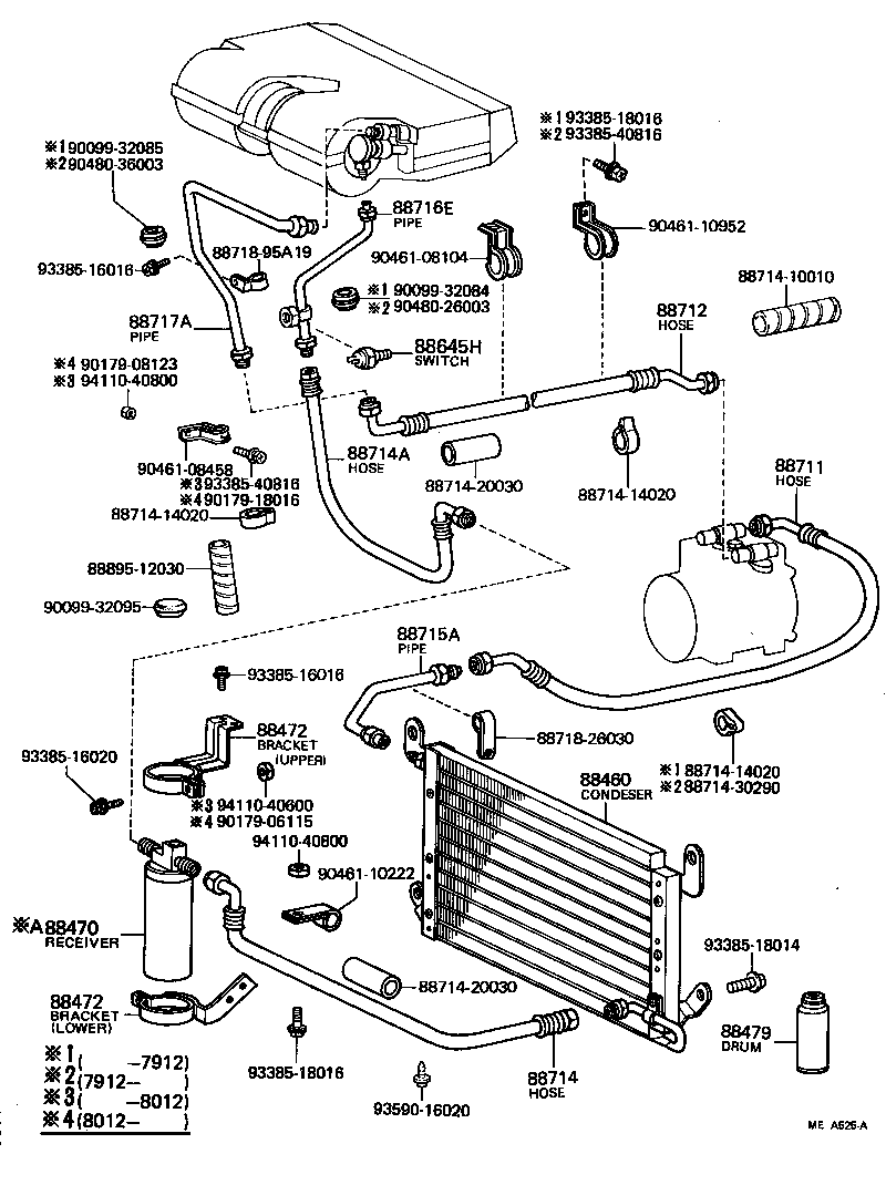 88453-95A00 FAN, COOLING (FOR CONDENSER) product image