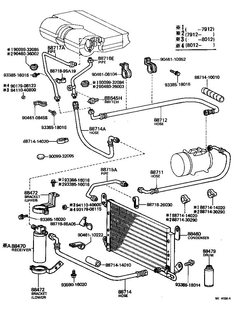 88453-95A00 FAN, COOLING (FOR CONDENSER) product image