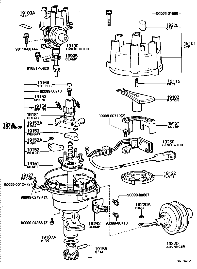 19250-44230 GENERATOR ASSY, SIGNAL product image