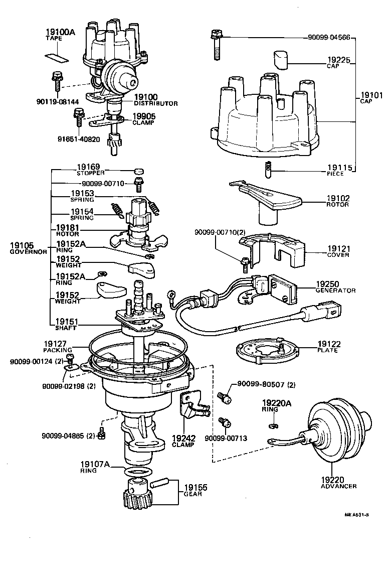 19250-45190 GENERATOR ASSY, SIGNAL product image
