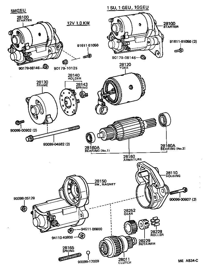 28100-41050 STARTER ASSY product image