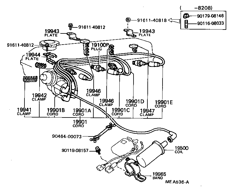 90919-01100 PLUG, SPARK product image
