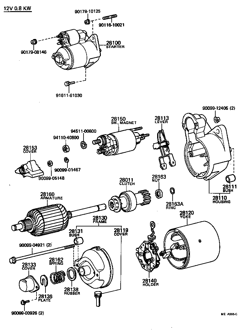 28100-41050 STARTER ASSY product image