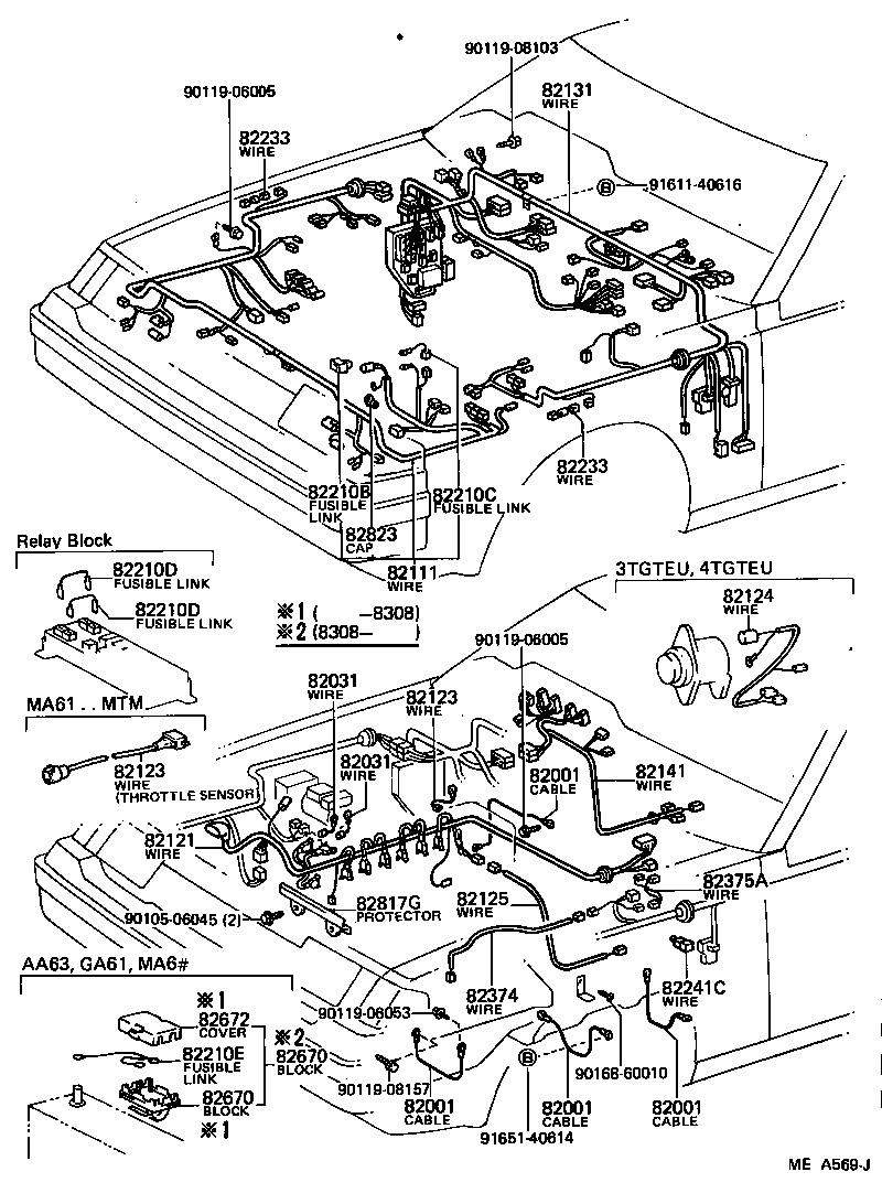 82121-14131 WIRE, ENGINE product image