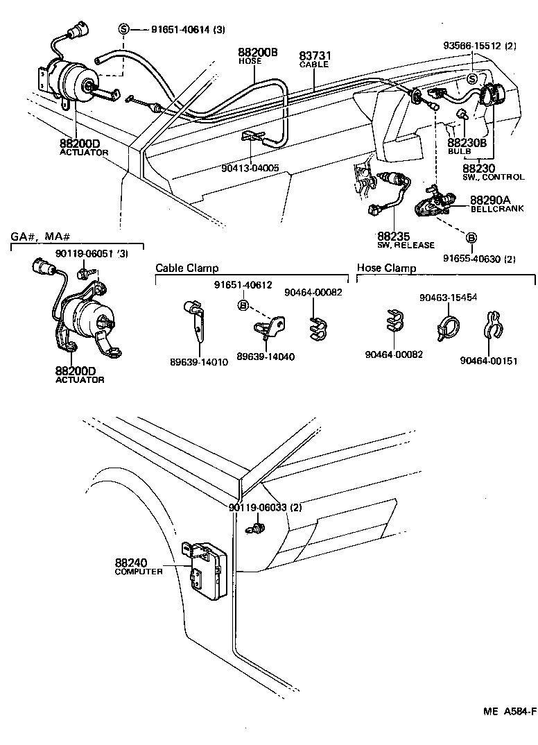 88230-14070 SWITCH ASSY, CRUISE CONTROL(AUTO DRIVE) CONTROL product image