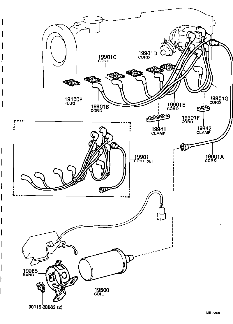 19968-70010 BRACKET, IGNITION COIL product image