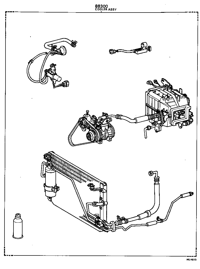 88300-24022 COOLER & ACCESSORY ASSY product image